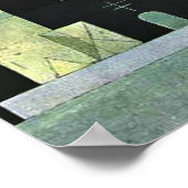 Kandinsky - In der Erholung abstrakte Kunstwerke Poster (Ecke)