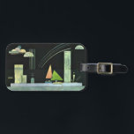 Kandinsky - In der Erholung beliebte abstrakte Kun Gepäckanhänger<br><div class="desc">Wassily Kandinsky painting,  An Erholung,  berühmtes abstraktes Kunstwerk</div>