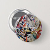 Kandinsky in Grau Button (Vorne & Hinten)