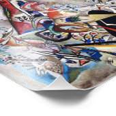 Kandinsky in Grau Fotodruck (Ecke)