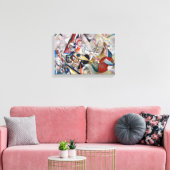 Kandinsky in Grau Leinwanddruck (Insitu (Wohnzimmer))