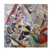 Kandinsky in grauem Tile Fliese (Vorderseite)