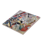 Kandinsky in grauem Tile Fliese (Seite)