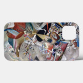 Kandinsky in grauer Abstrakter Kunst Case-Mate iPhone Hülle (Rückseite (Horizontal))