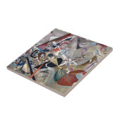 Kandinsky in grauer Abstrakter Kunst Fliese (Seite)