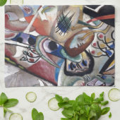 Kandinsky in grauer Abstrakter Kunst Handtuch (Gefaltet)