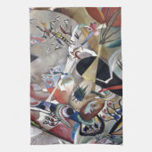 Kandinsky in grauer Abstrakter Kunst Handtuch (Vertikal)