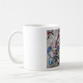 Kandinsky in grauer Abstrakter Kunst Kaffeetasse (Links)