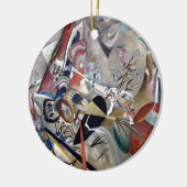 Kandinsky in grauer Abstrakter Kunst Keramik Ornament (Links)