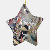 Kandinsky in grauer Abstrakter Kunst Keramik Ornament (Links)