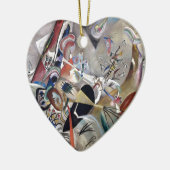 Kandinsky in grauer Abstrakter Kunst Keramikornament (Links)