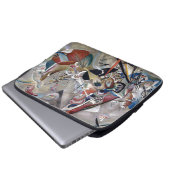 Kandinsky in grauer Abstrakter Kunst Laptopschutzhülle (Vorne Knopf)