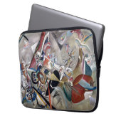 Kandinsky in grauer Abstrakter Kunst Laptopschutzhülle (Vorderseite Links)