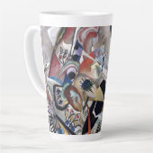 Kandinsky in grauer Abstrakter Kunst Milchtasse (Linke Ecke)