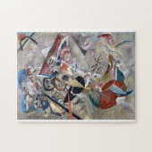 Kandinsky in grauer Abstrakter Kunst Puzzle (Horizontal)