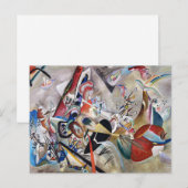 Kandinsky in grauer Postkarte (Vorne/Hinten)