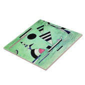 Kandinsky - in Grün getaucht Fliese (Seite)