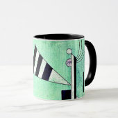 Kandinsky - in Grün getaucht Tasse (VorderseiteRechts)