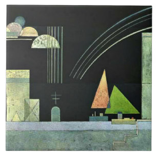 Kandinsky - In Ruhe, berühmtes abstraktes Kunstwer Fliese