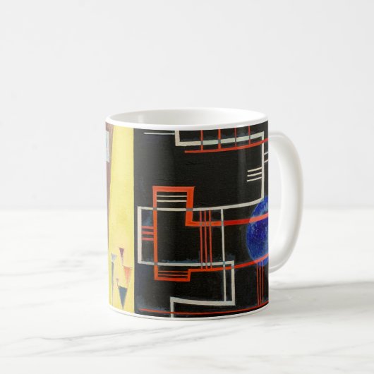 Kandinsky Inner Alliance Abstrakt Artwork Kaffeetasse (VorderseiteRechts)
