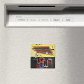 Kandinsky Inner Alliance Abstrakt Artwork Magnet (In Situ (Geschirrspüler))