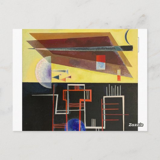 Kandinsky Inner Alliance Abstrakt Artwork Postkarte (Rückseite)