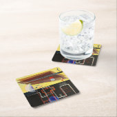 Kandinsky Inner Alliance Abstrakt Artwork Rechteckiger Pappuntersetzer (Vor Ort)