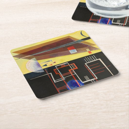 Kandinsky Inner Alliance Abstrakt Artwork Rechteckiger Pappuntersetzer (angewinkelt)