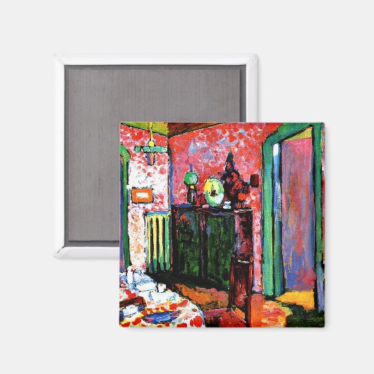 Kandinsky - Innern, mein Esszimmer Magnet (Vorderseite/Rückseite)