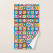 Kandinsky-Inspirierte Kreise Badhandtuch Set (Handtuch)