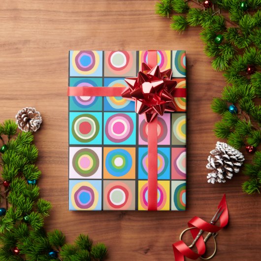 Kandinsky-Inspirierte Kreise Geschenkpapier (Feiertagsgeschenk)