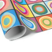 Kandinsky-Inspirierte Kreise Geschenkpapier (Rolleneckpunkt)