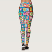 Kandinsky-Inspirierte Kreise Leggings (Rückseite)