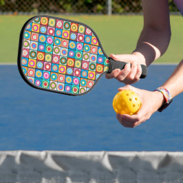 Kandinsky-Inspirierte Kreise Pickleball Schläger