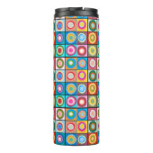 Kandinsky-Inspirierte Kreise Thermosbecher (Rückseite)