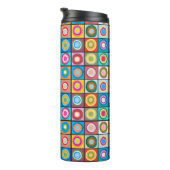 Kandinsky-Inspirierte Kreise Thermosbecher (Nach rechts gedreht)
