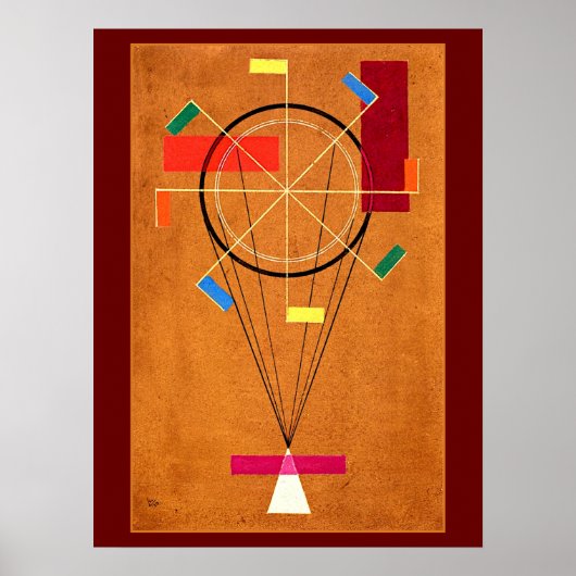 Kandinsky - Jolly, abstrakte Malerei, Poster (Vorne)