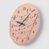 Kandinsky - Kleine Akzente Große Wanduhr (Winkel)