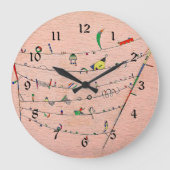 Kandinsky - Kleine Akzente Große Wanduhr (Vorderseite)