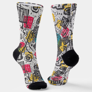Kandinsky Kleine Welten - Kunst Bauhaus Muster Soc Socken