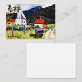 Kandinsky - Kochel - Dorfkirche Mitteilungskarte (Vorne/Hinten)