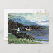 Kandinsky - Kochel, farbenfrohe Landschaftsmalerei Postkarte (Vorne/Hinten)