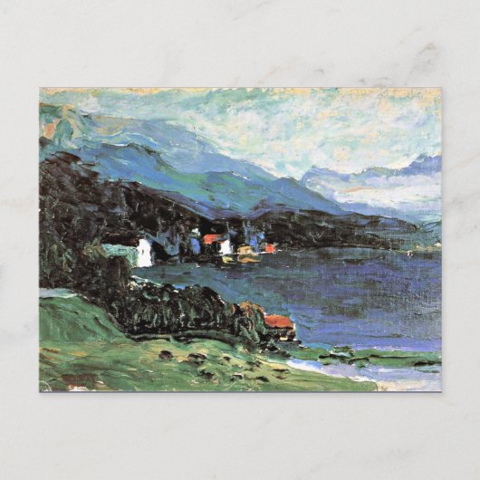 Kandinsky - Kochel, farbenfrohe Landschaftsmalerei Postkarte (Vorderseite)