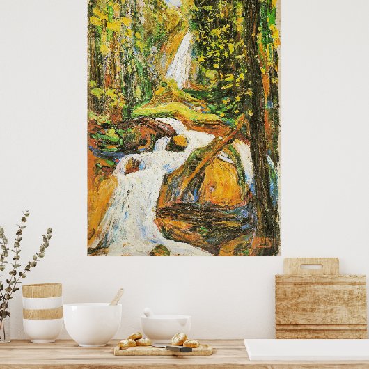 Kandinsky - Kochel: Wasserfall I, Poster (Küche)