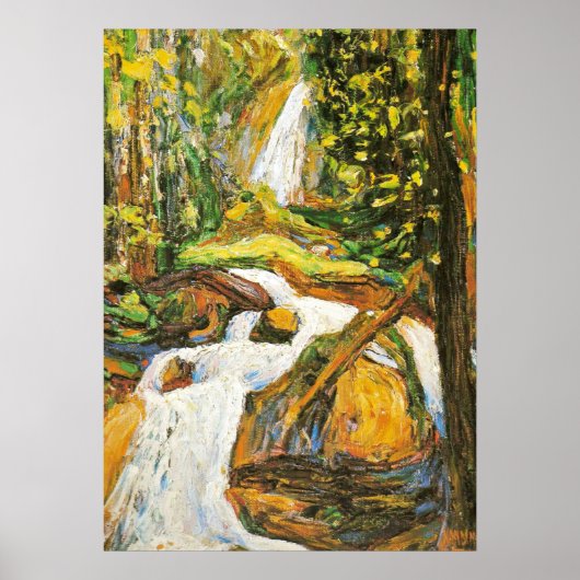 Kandinsky - Kochel Wasserfall I Poster (Vorne)
