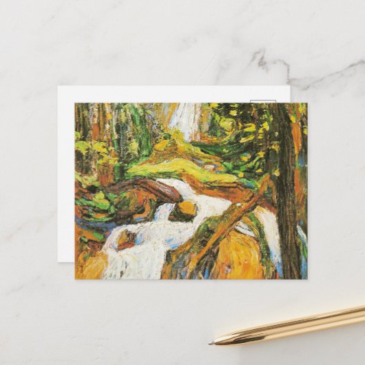 Kandinsky - Kochel: Wasserfall I, Postkarte (Vorderseite/Rückseite Beispiel)