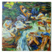 Kandinsky - Kochel - Wasserfall II Fliese (Vorderseite)
