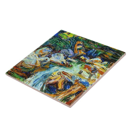 Kandinsky - Kochel - Wasserfall II Fliese (Seite)