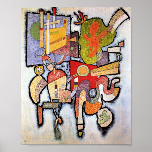 Kandinsky - Komplexe, einfache, abstrakte Kunstmal Poster