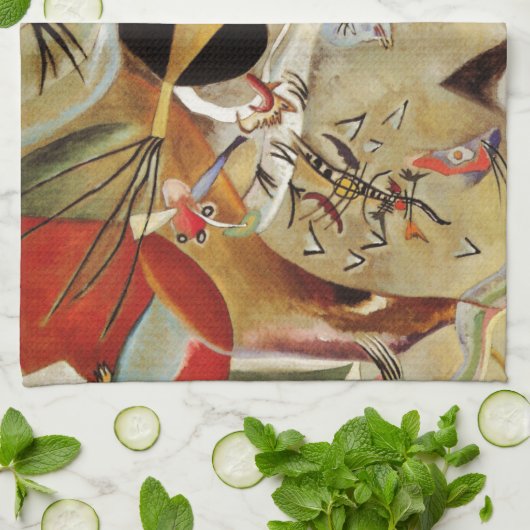 Kandinsky Komposition Abstrakte Malerei Geschirrtuch (Gefaltet)